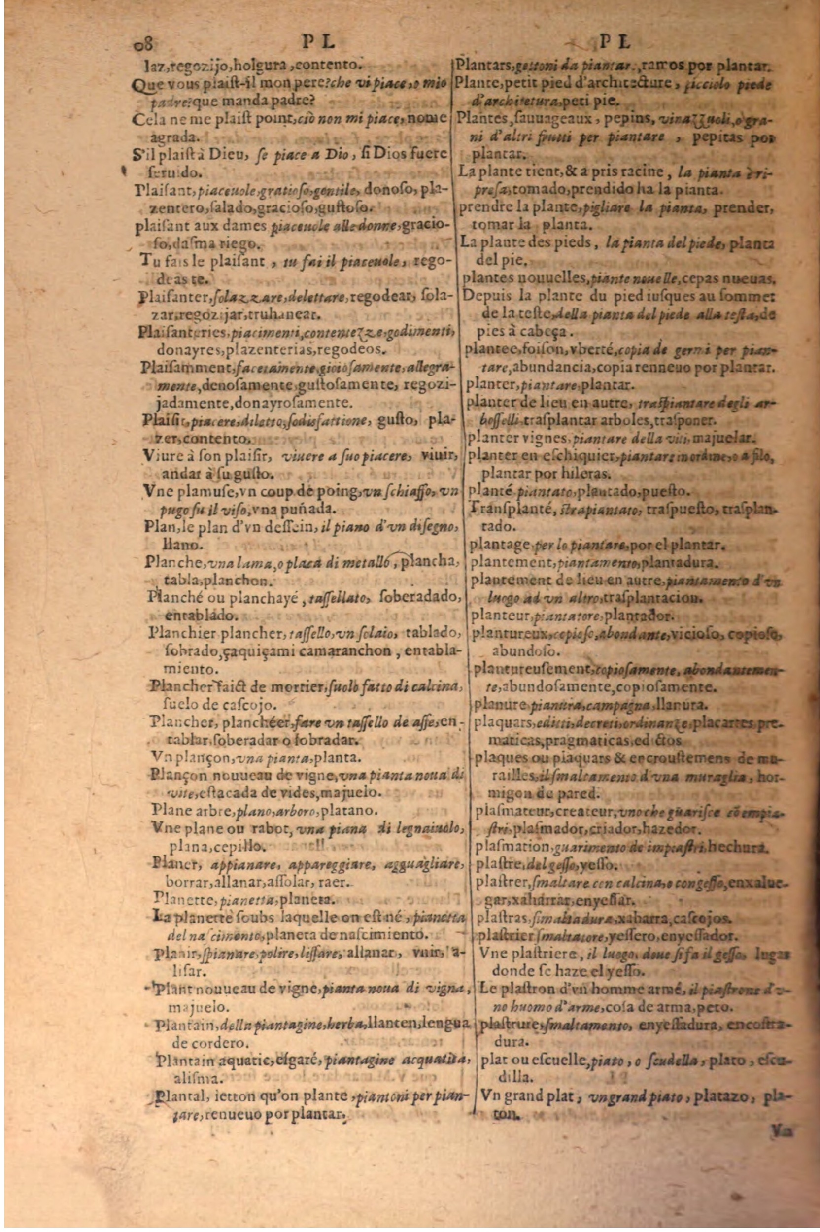 1616 - Pierre de la Rovière - Trésor des trois langues (Seconde partie) - BSB Munich