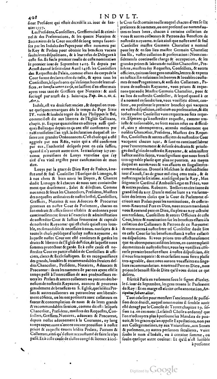 1629 - Veuve Nicolas Buon - Trésor du droit français (21754 T. 2) - BM Lyon