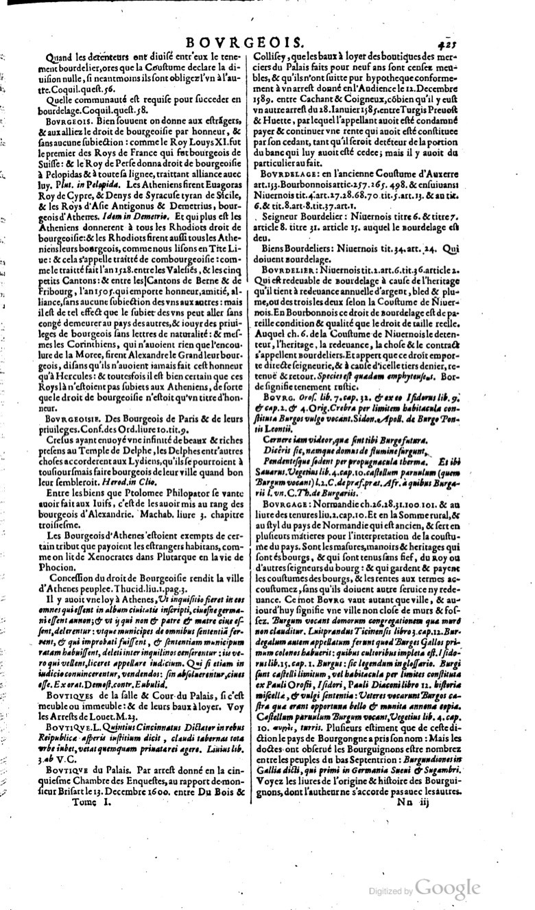 1629 - Veuve Nicolas Buon - Trésor du droit français (29620 T. 1) - BM Lyon