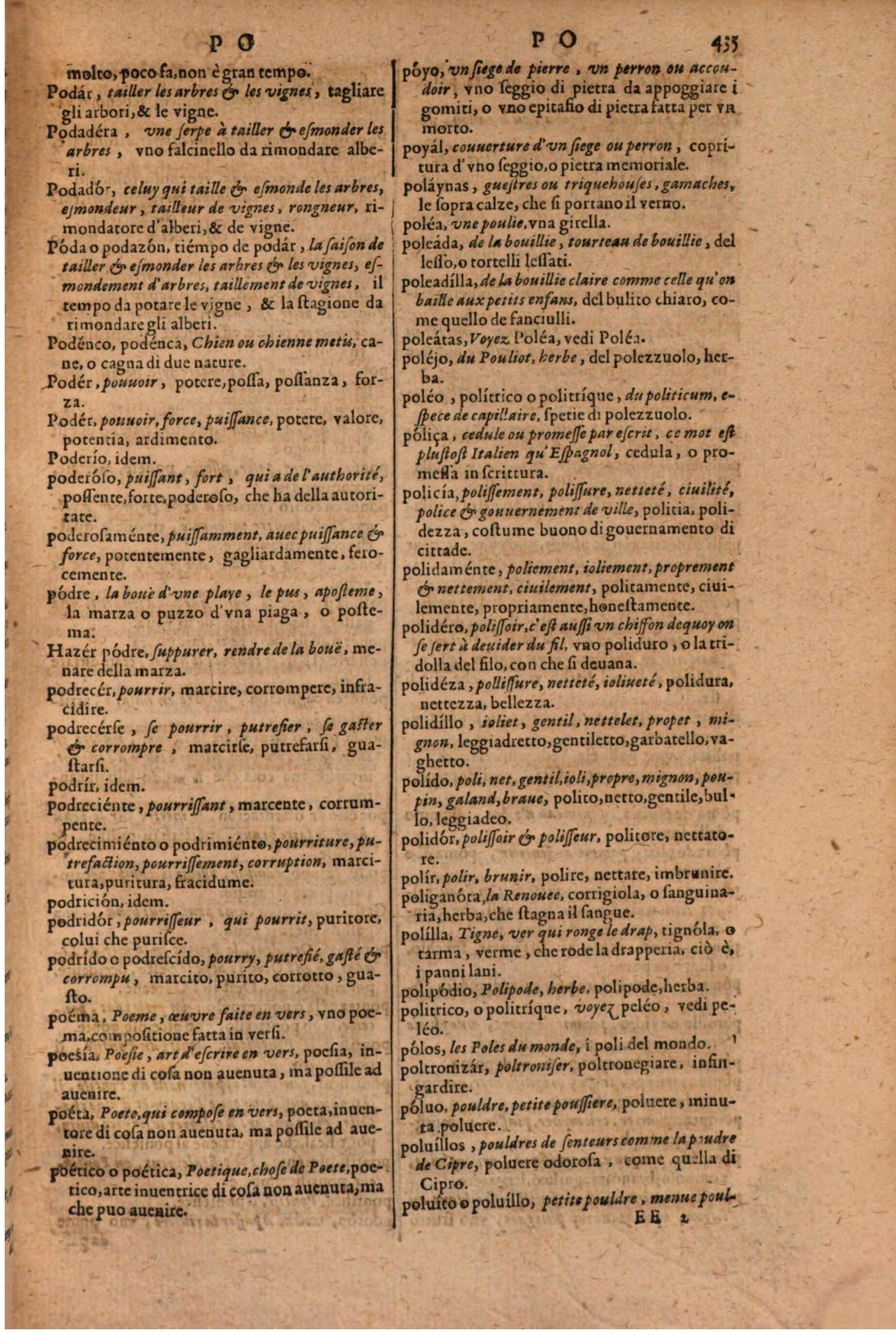 1606 - Samuel Crespin - Thresor des trois langues, francoise, italiene et espagnolle - BSB Munich 1606 - Samuel Crespin - Thresor des trois langues, francoise, italiene et espagnolle - BSB Munich