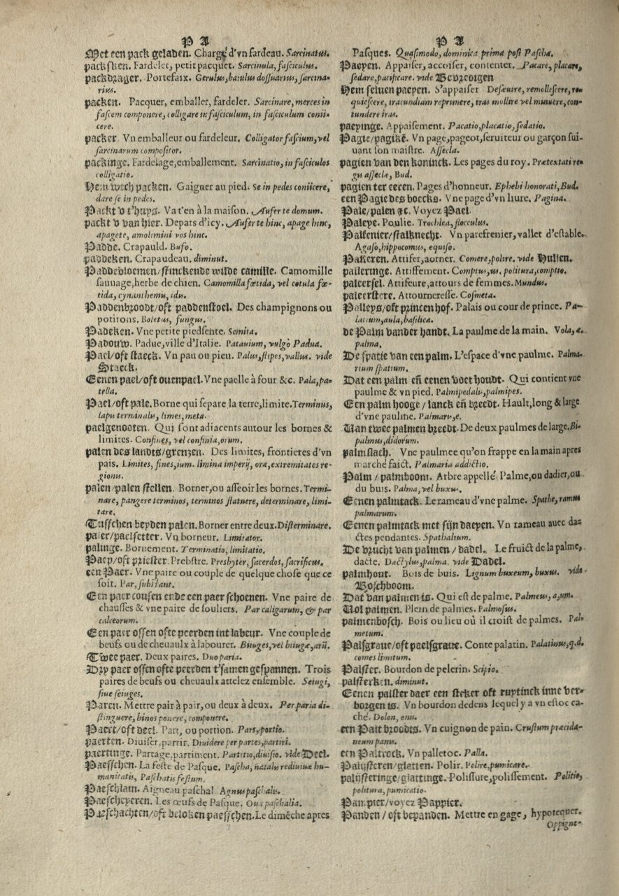 1573 - Christophe Plantin - Trésor du langage bas-allemand - Greifswald