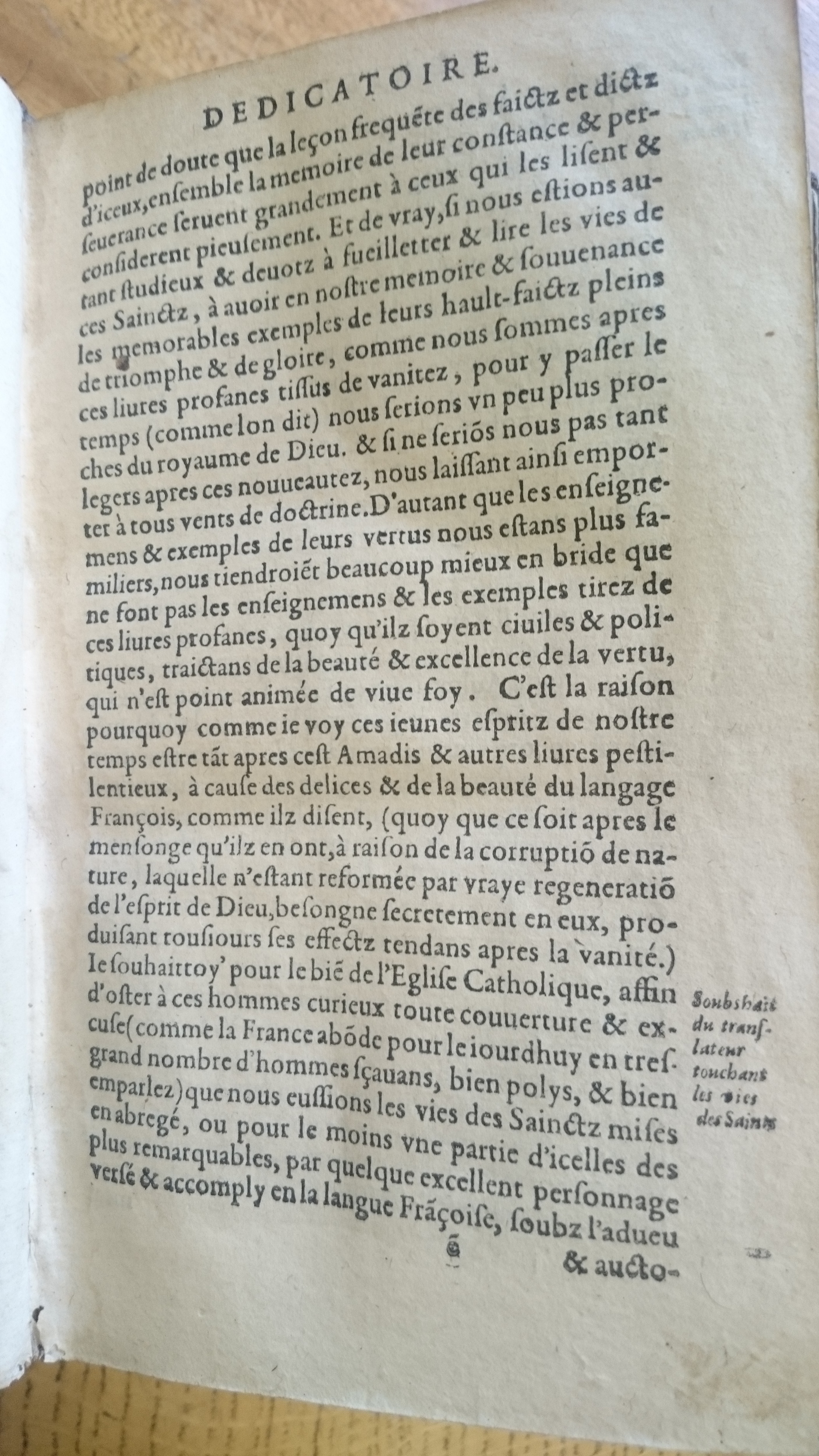 1585 - Jean Bogard - Trésor des faits et dits mémorables des hommes saints et illustres - Douai Quincy