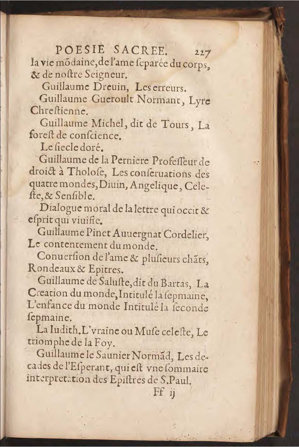 1602 - François Jacquin - Trésor des bons esprits français - BnF Arsenal