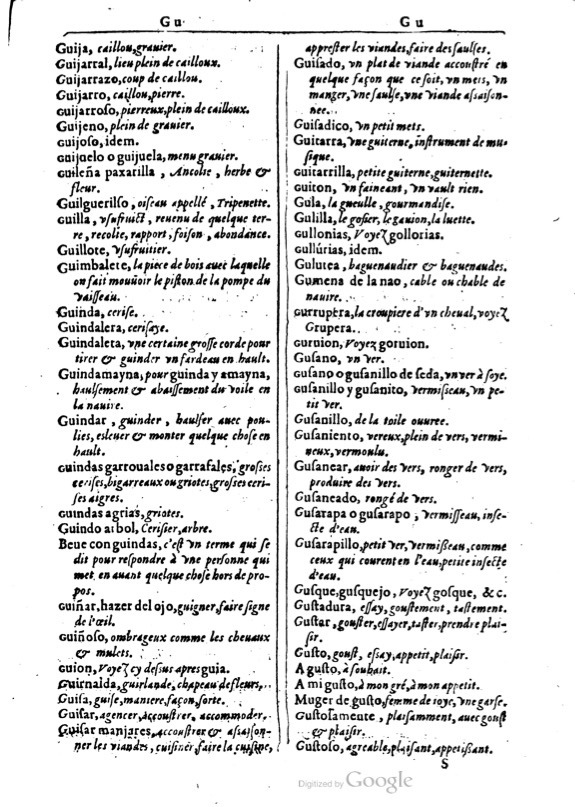 1616 - Veuve Marc Orry - Trésor des deux langues espagnole et française (Première et Seconde parties) - BM Lyon