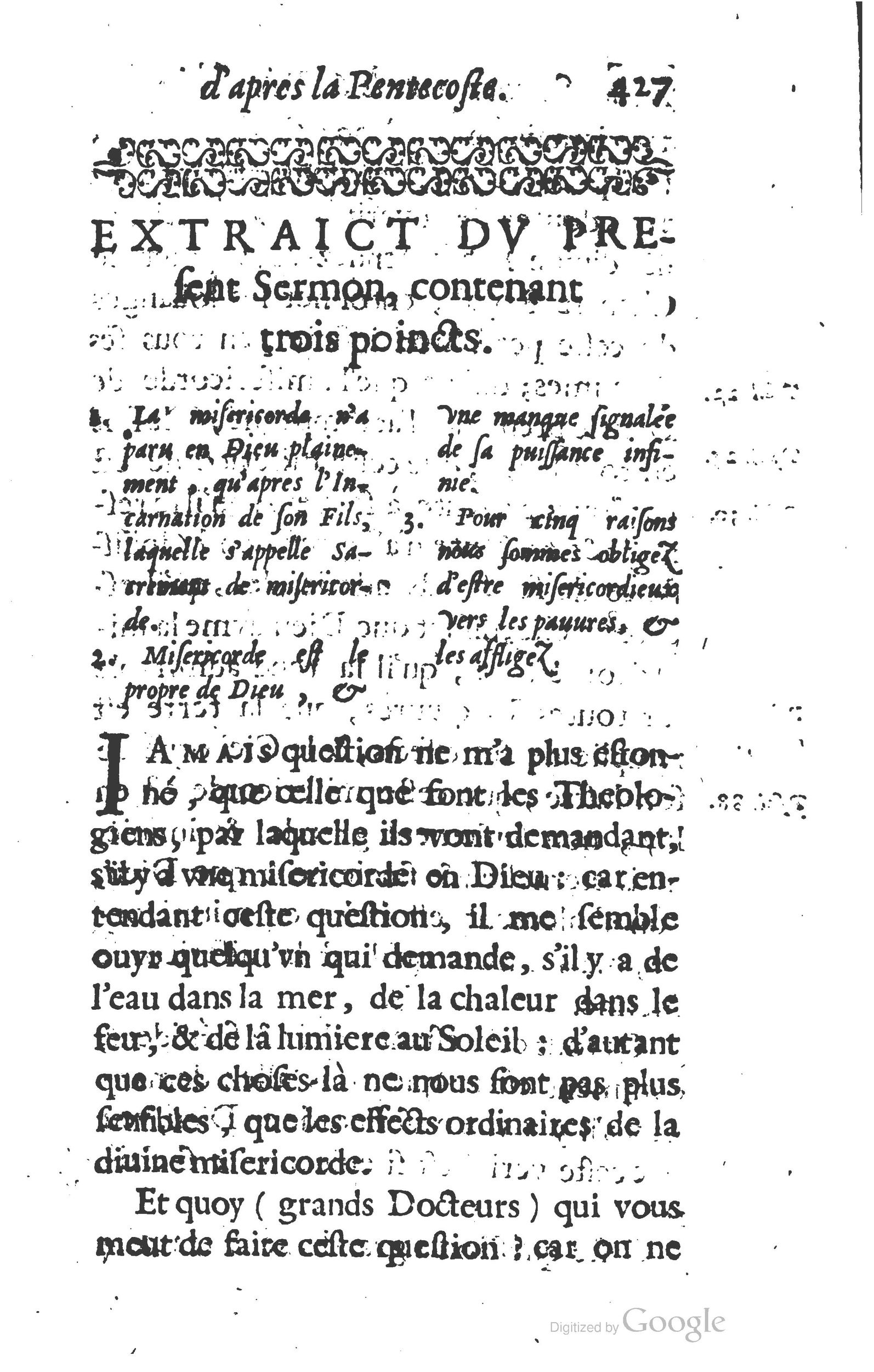 1629 - Manassés de Préaulx - Sermons ou Trésors de la piété chrétienne - BM Lyon
