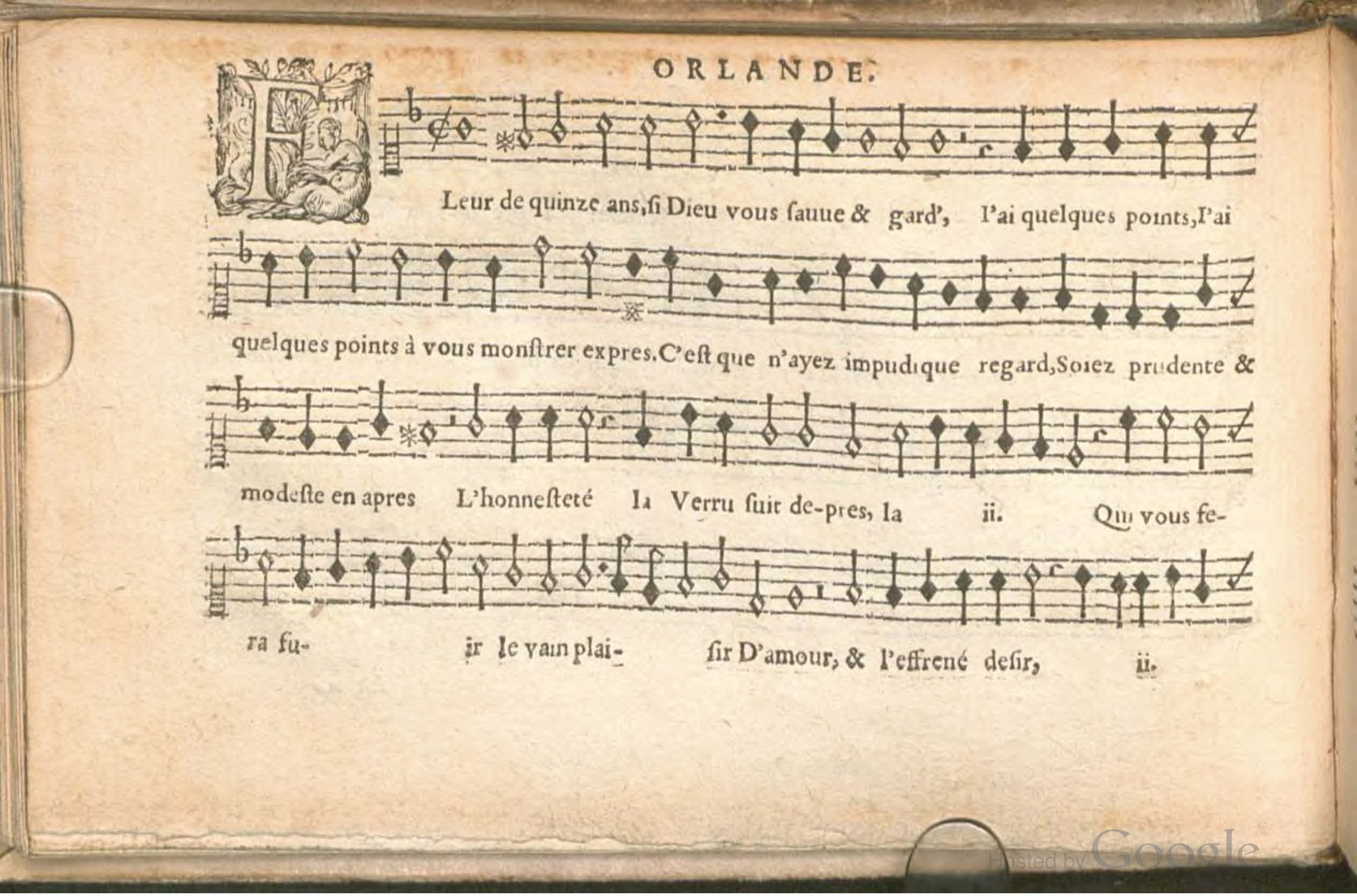 1576 - [Pierre de Saint-André] - Trésor de musique d’Orlande de Lassus Superius - BSB Munich