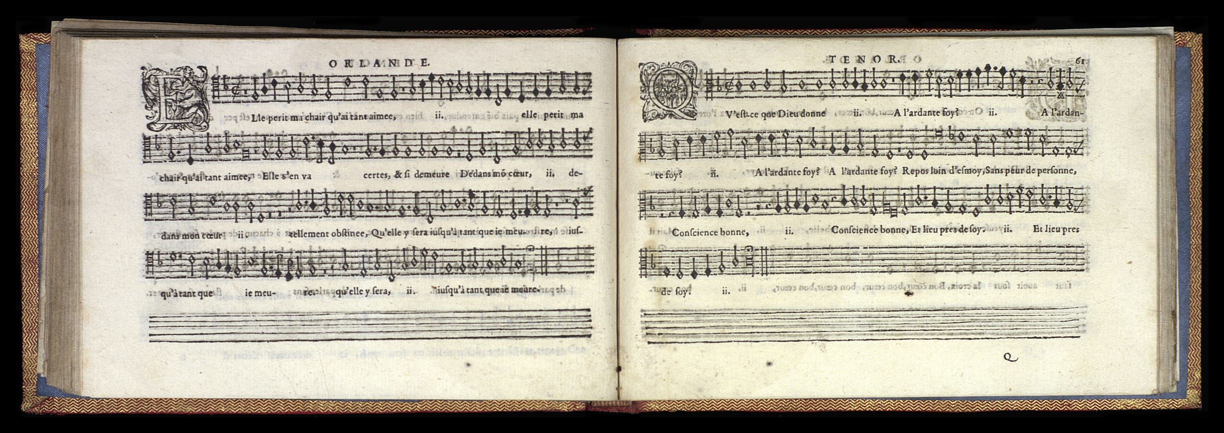 1582 - [Pierre de Saint-André] - Trésor de musique d’Orlande de Lassus Tenor - Mons
