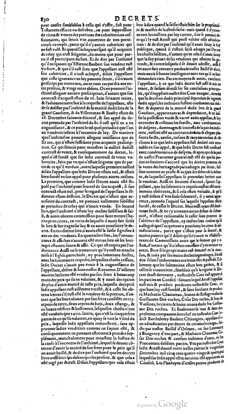 1629 - Veuve Nicolas Buon - Trésor du droit français (29620 T. 1) - BM Lyon