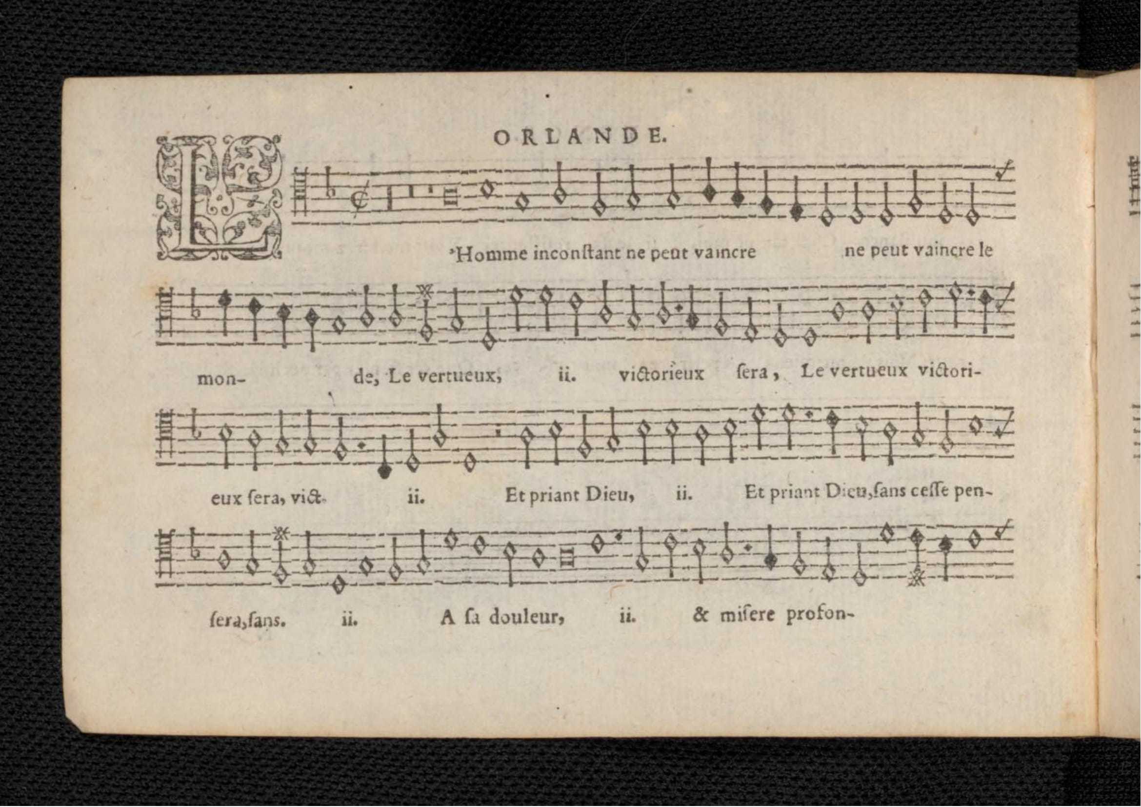 1576 - [Pierre de Saint-André] - Trésor de musique d’Orlande de Lassus Tenor - KBR Bruxelles