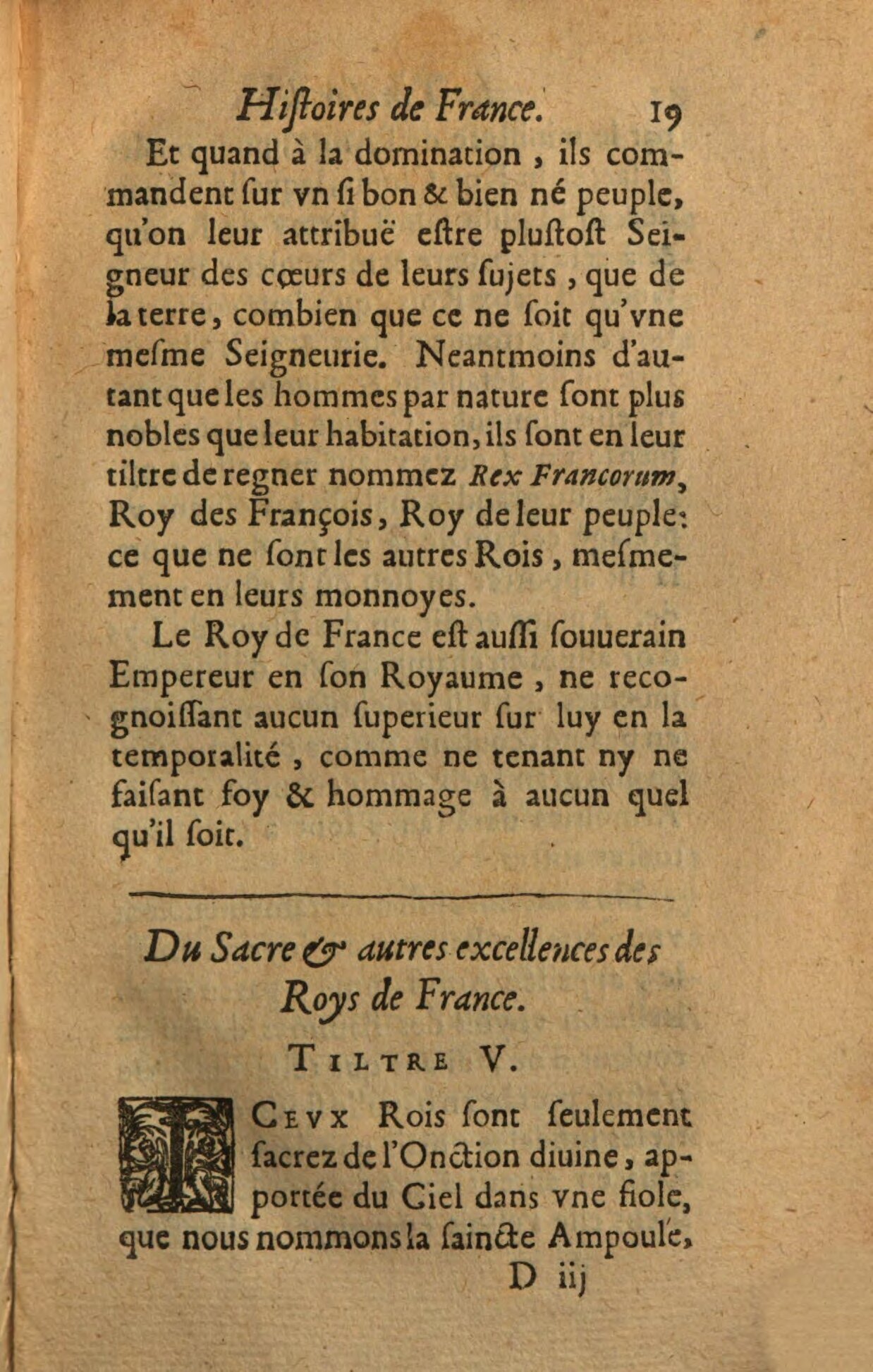 1639 - Jean Corrozet - Trésor des histoires de France - BSB Munich