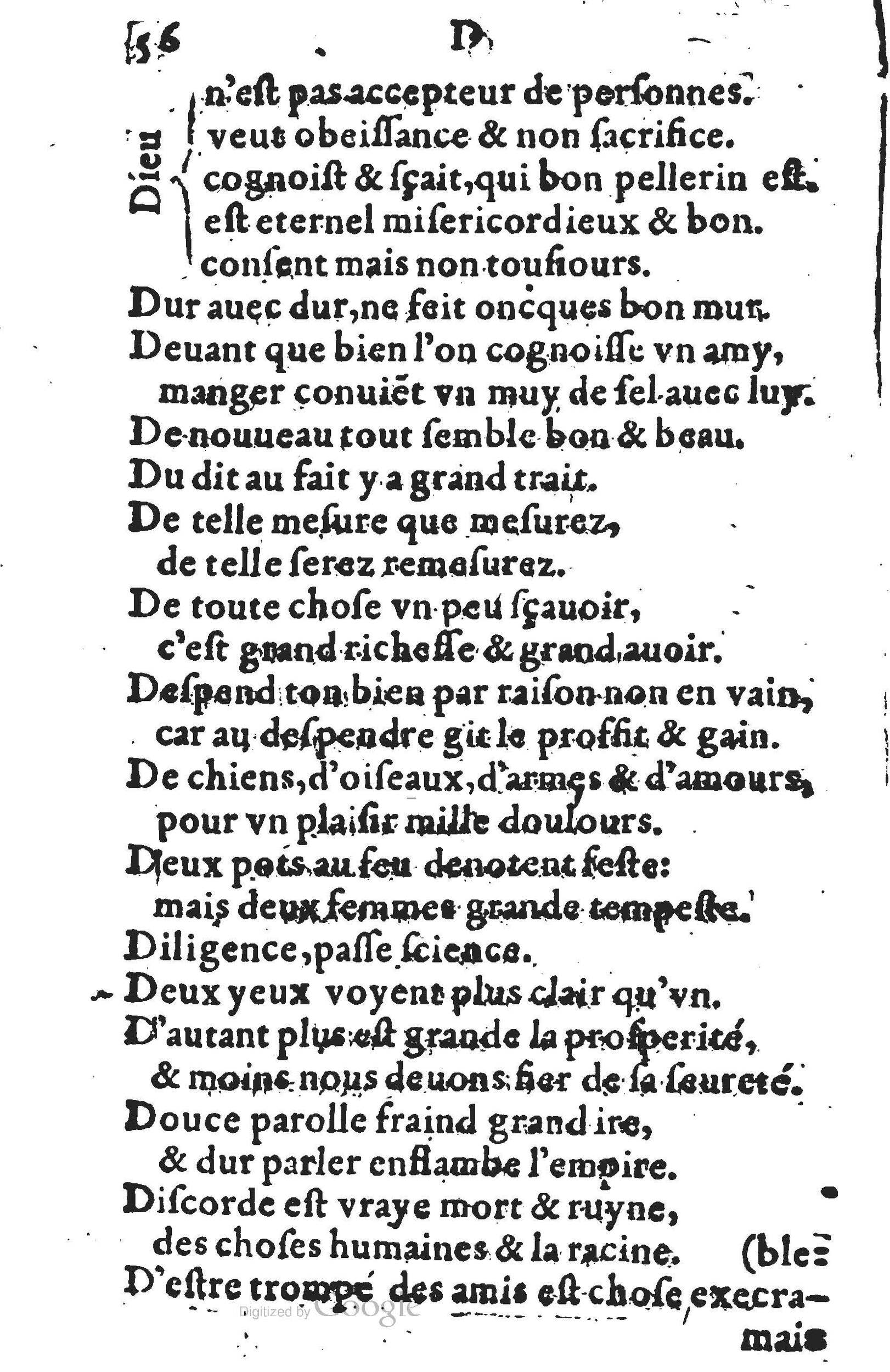 1578 - Nicolas Lescuyer - Trésor des sentences dorées - UGent