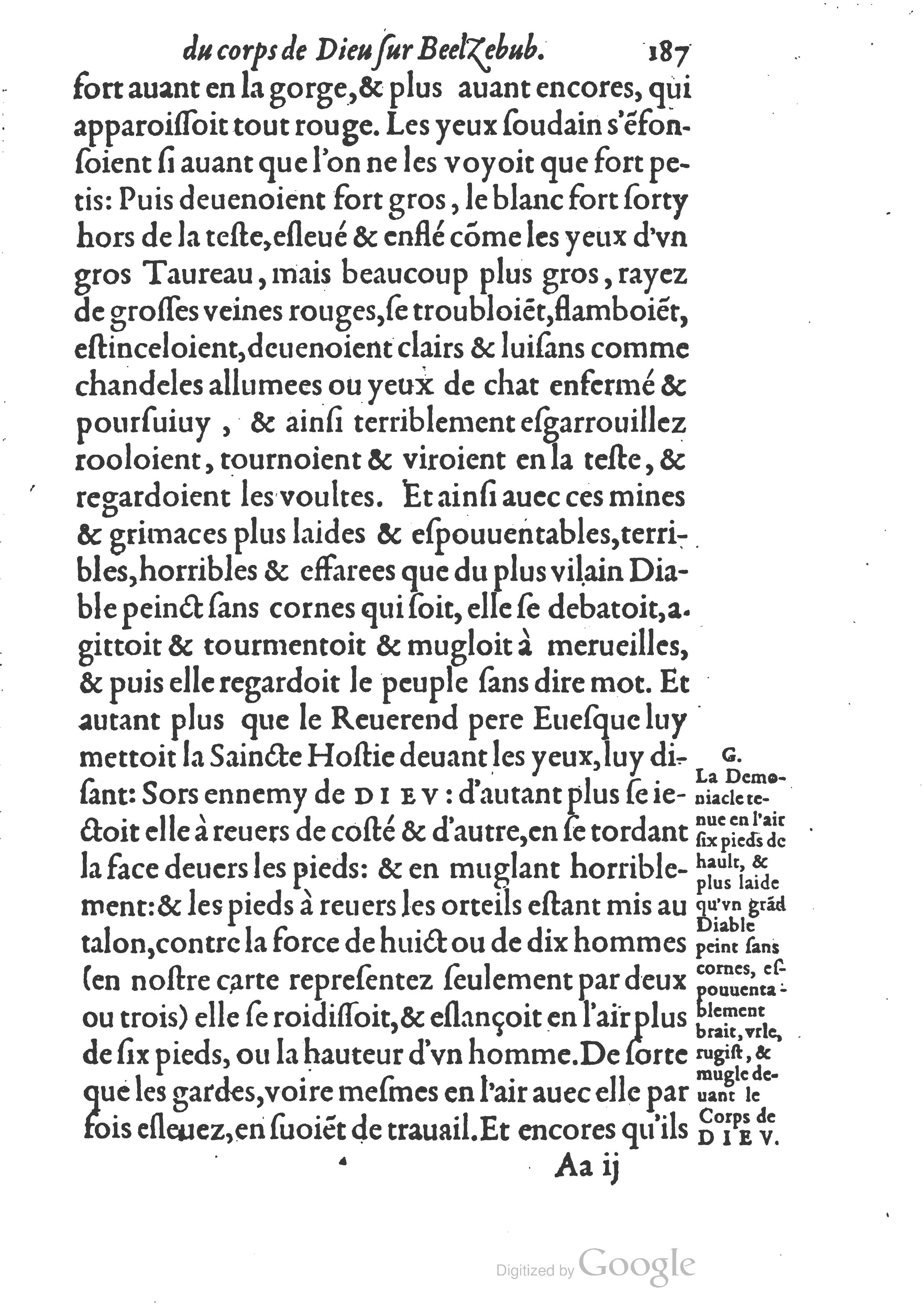 1578 - Nicolas Chesneau - Trésor et entière histoire de la triomphante victoire du corps de Dieu sur l’esprit malin - British Library