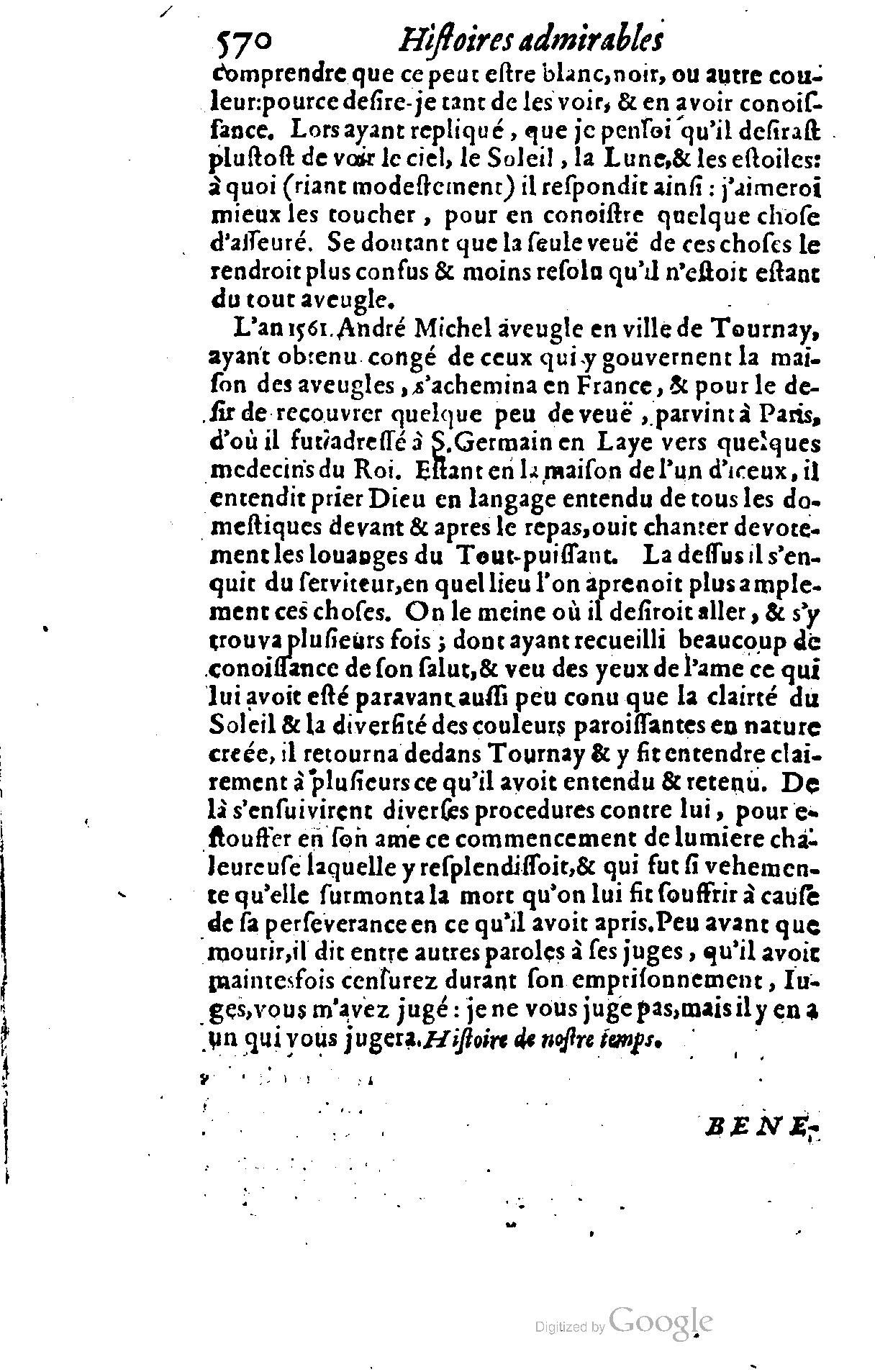 1628 - Jacques Crespin - Trésor d’histoires admirables et mémorables - BSB Munich