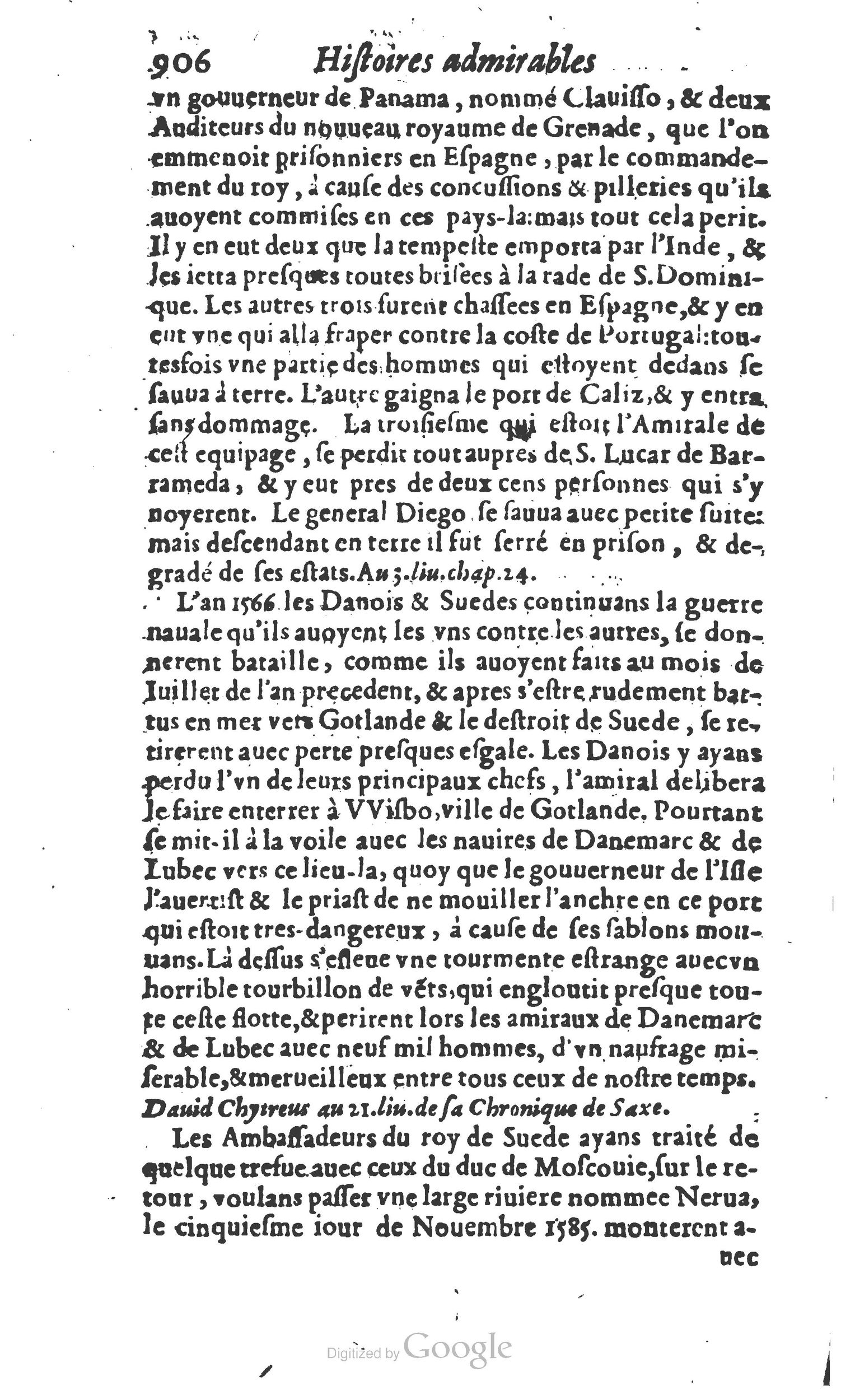 1610 - Paul Marceau - Trésor d’histoires admirables et mémorables - Princeton