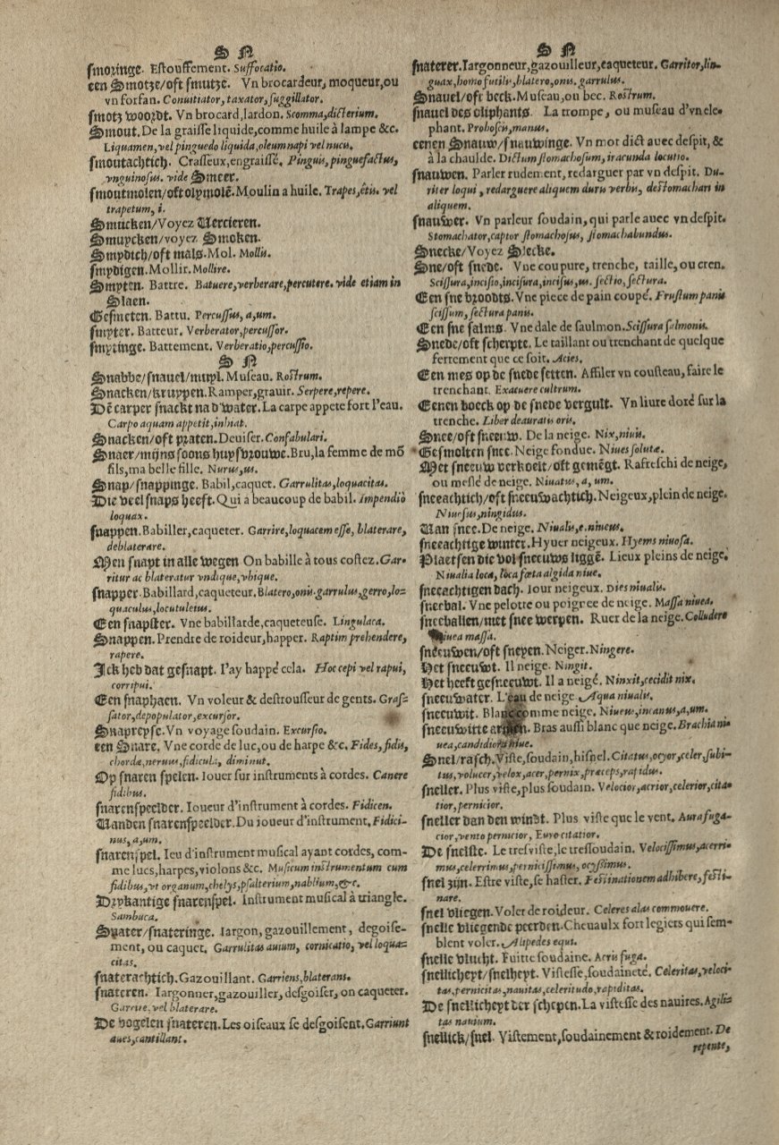 1573 - Christophe Plantin - Trésor du langage bas-allemand - Greifswald