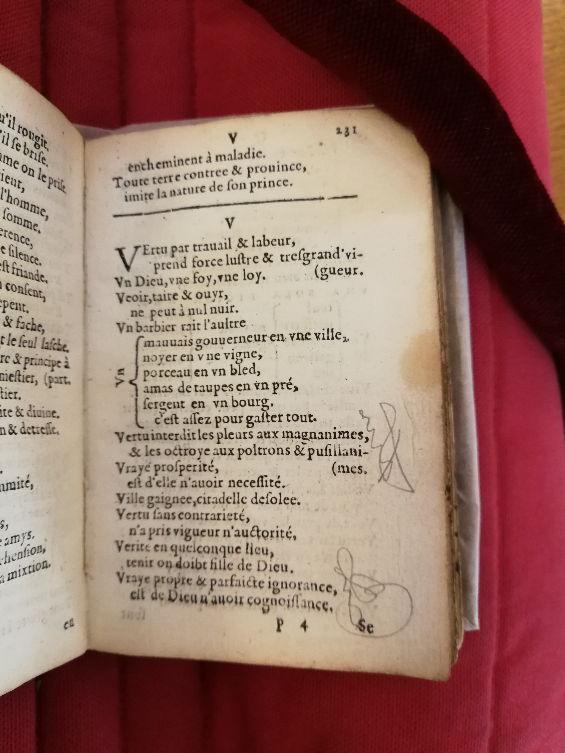 1577 - Jean d’Ogerolles - Trésor de sentences dorées - Bibliothèque Sainte-Geneviève