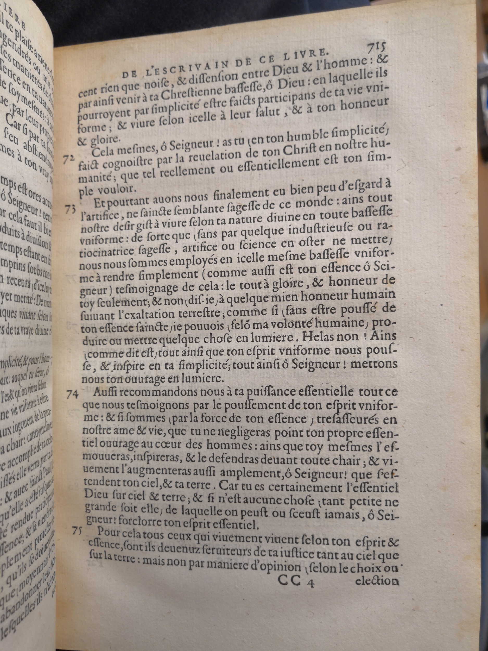 1581c. - Christophe Plantin - Le Livre des témoignages du Trésor caché au champ (Livres 2, 4, 6 et 7) - Anvers Musée Plantin Moretus