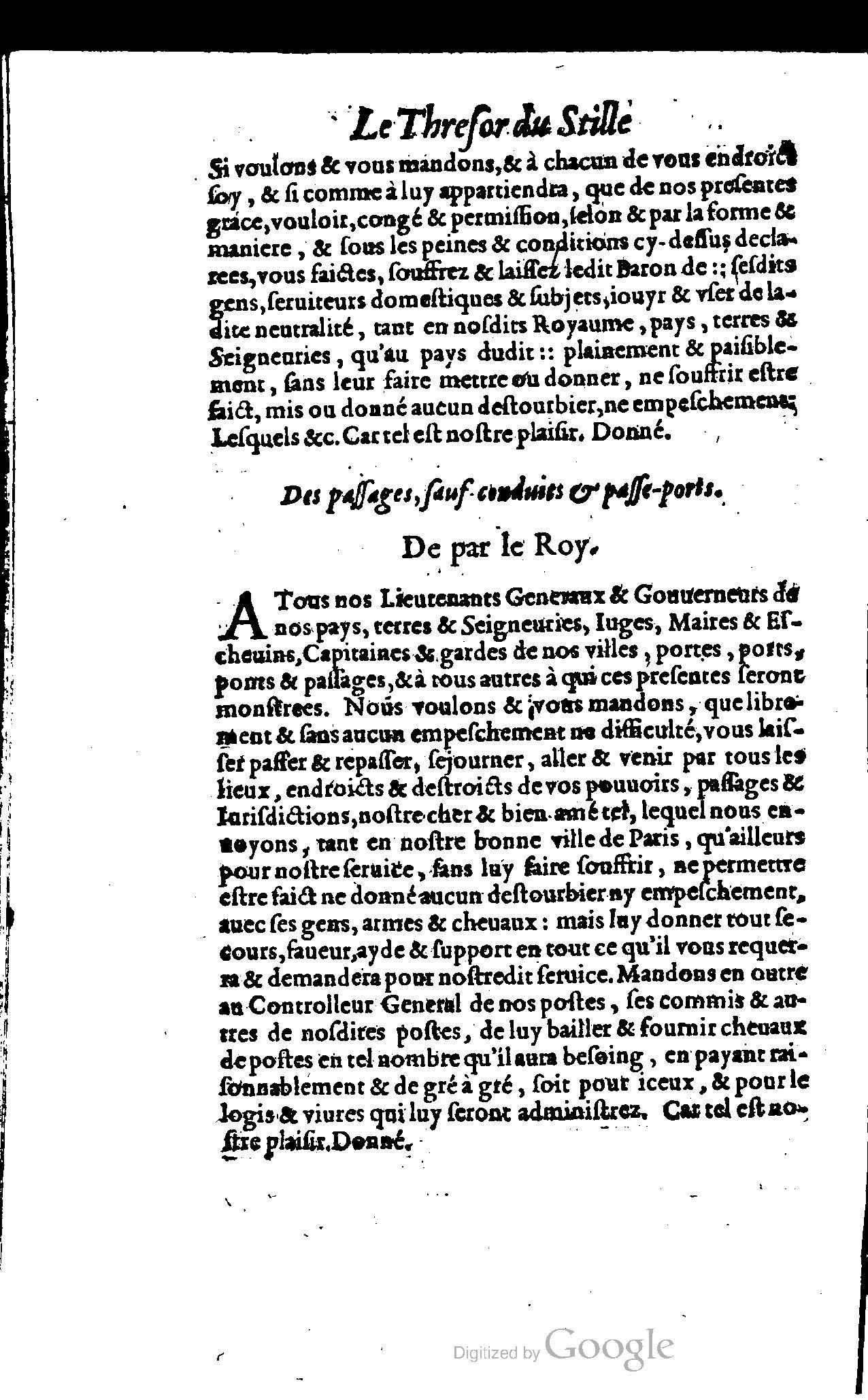 1614 - Jean Richer - Trésor du nouveau style et protocole de la chancellerie de France - BSB Munich
