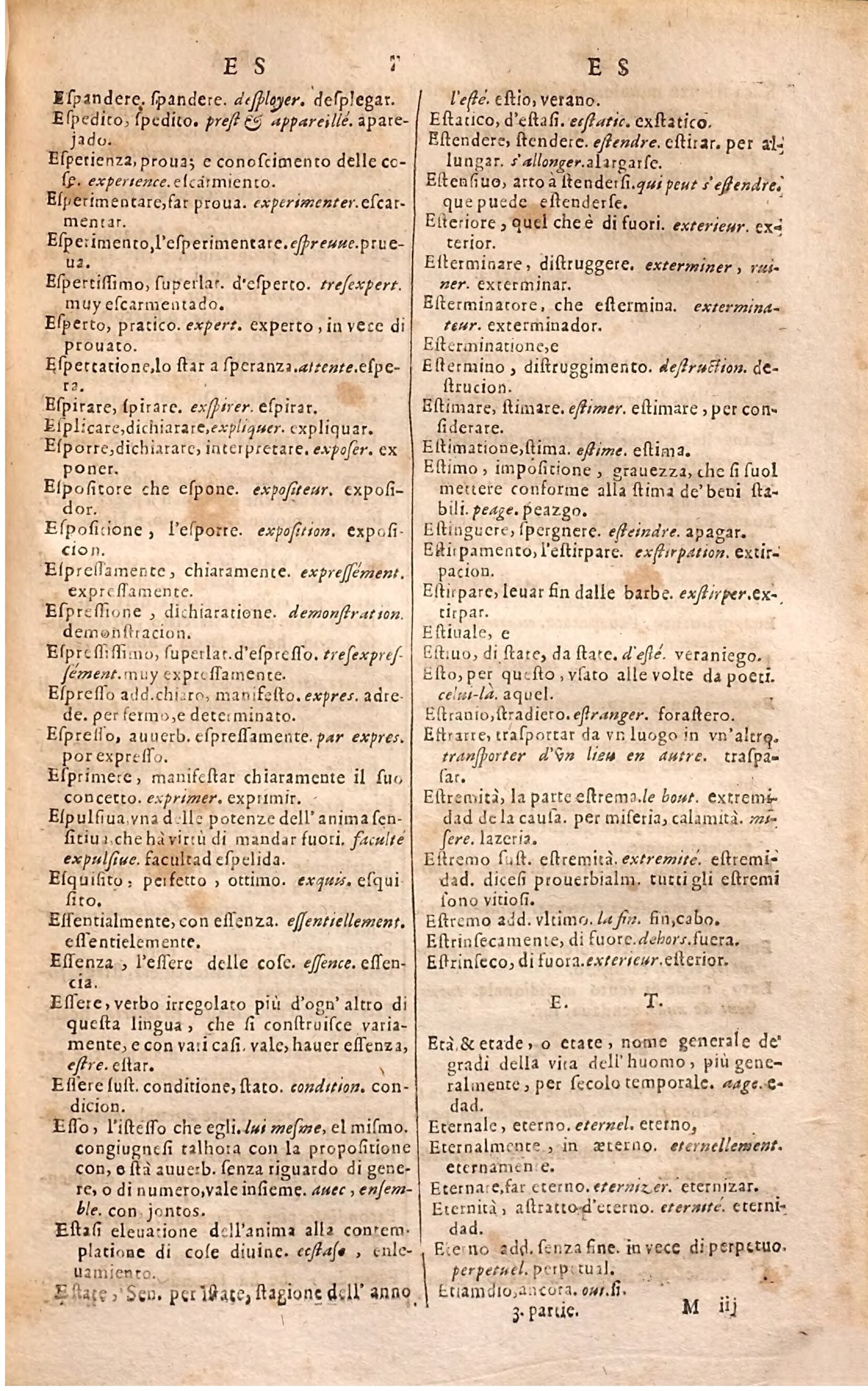 1627 - Jacques Crespin - Trésor des trois langues (Troisième partie) - Regensburg