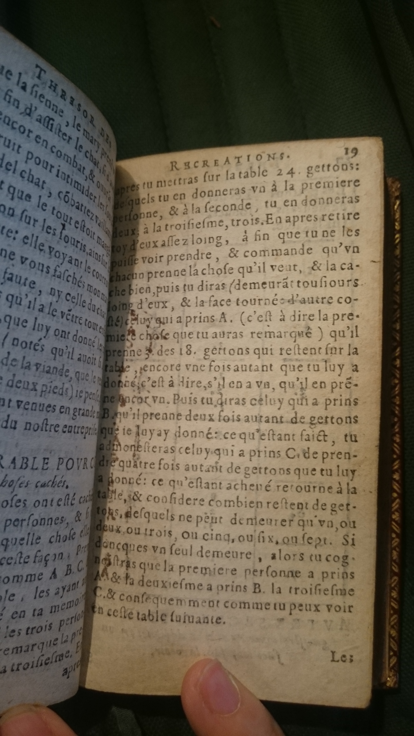 1635 - Martin Bogard - Trésor des récréations - BnF Arsenal