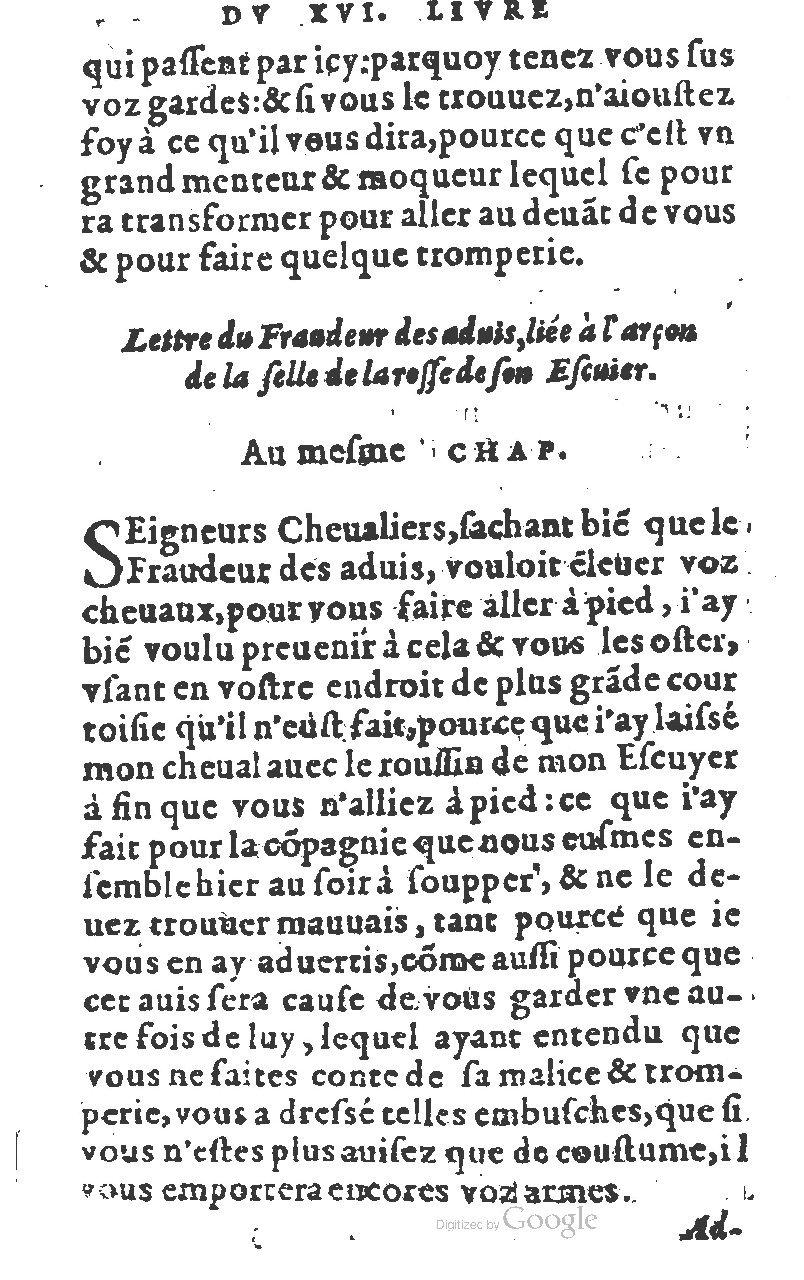 1582 - Jean Huguetan - Trésor des Amadis T. 1 - BM Lyon