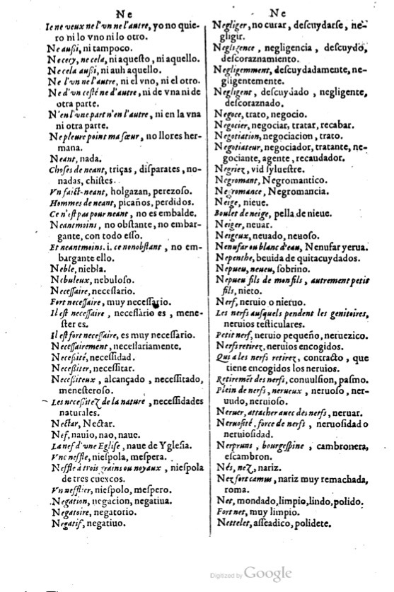 1621 - Adrian Tiffaine - Trésor des deux langues espagnole et française - BM Lyon
