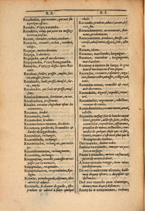 1607 - Marc Orry - Trésor des deux langues espagnole et française (Première et Seconde parties) - ÖNB Wien