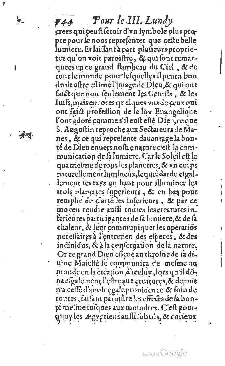 1607 - Nicolas Du Fossé - Trésor quadragésimal - T 01 - BM Lyon