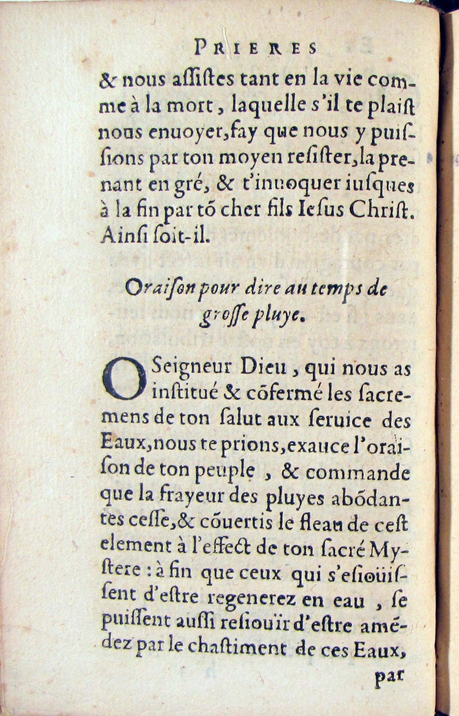1572 - Antoine Certia - Trésor des prières, oraisons et instructions chrétiennes - Nîmes