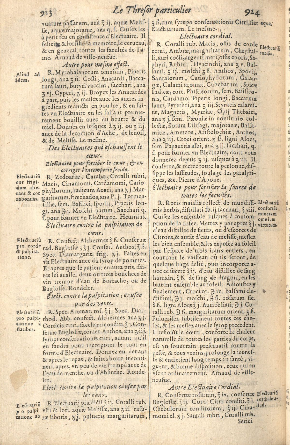 1610 - Étienne Gamonet - Grand Trésor ou dispensaire - CESR Tours