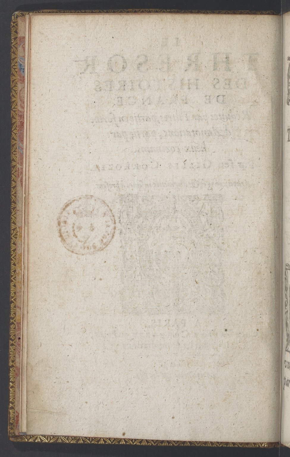1603 - Galiot Corrozet - Trésor des histoires de France - BnF Tolbiac