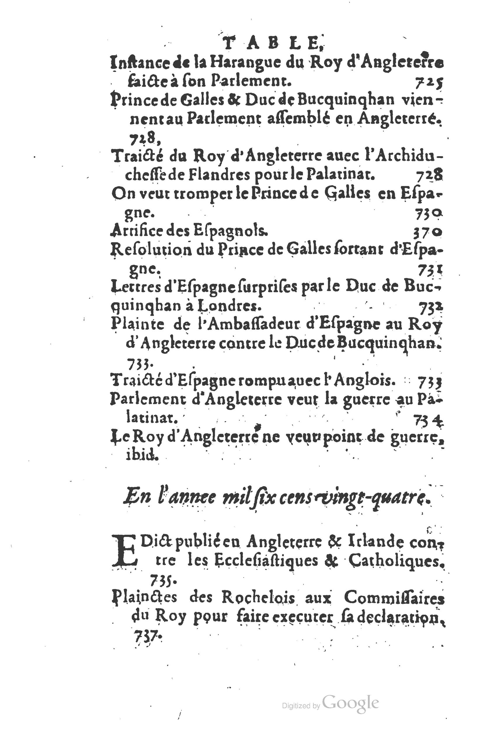 1626 - Joseph Bouillerot - Trésor de l’histoire générale de notre temps - BSB Munich