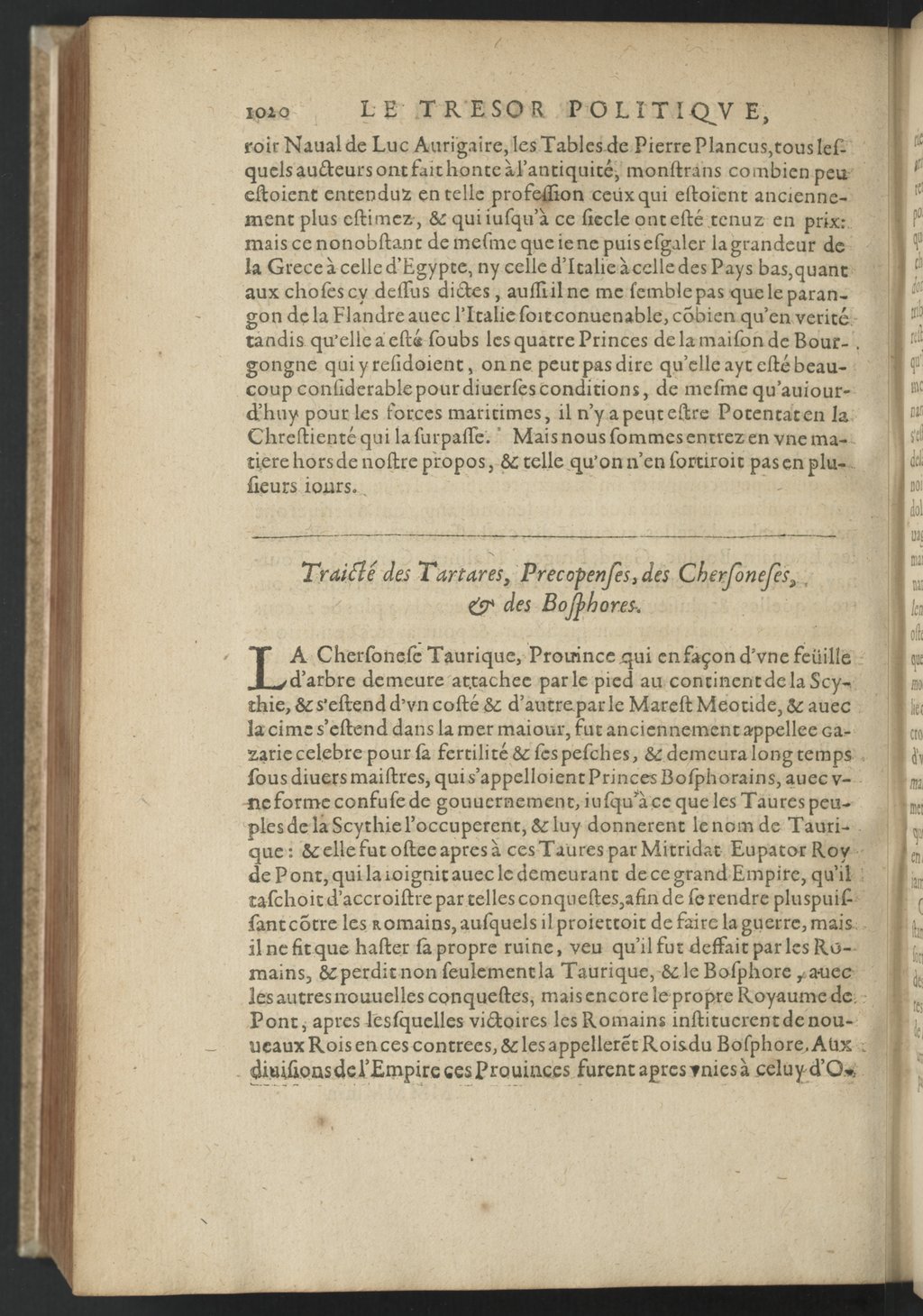 1608 - Nicolas Du Fossé - Trésor politique - BnF Tolbiac
