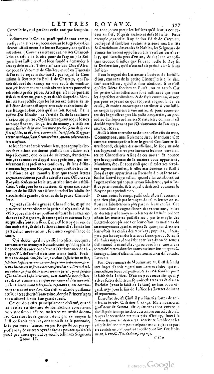 1629 - Veuve Nicolas Buon - Trésor du droit français (21754 T. 2) - BM Lyon