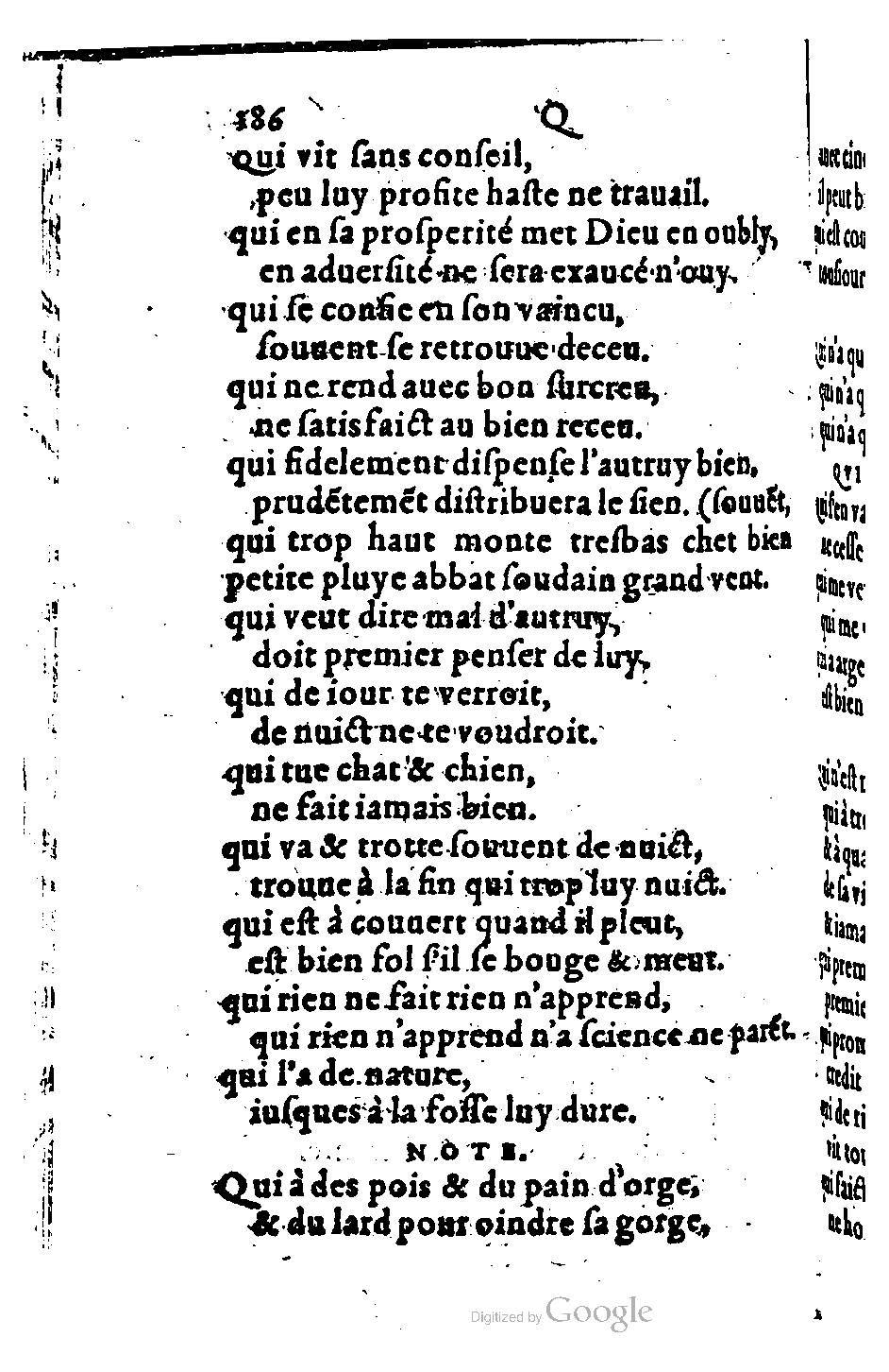 1582 - Nicolas Bonfons - Trésor des sentences dorées - BM Lyon 1582 - Nicolas Bonfons - Trésor des sentences dorées - BM Lyon