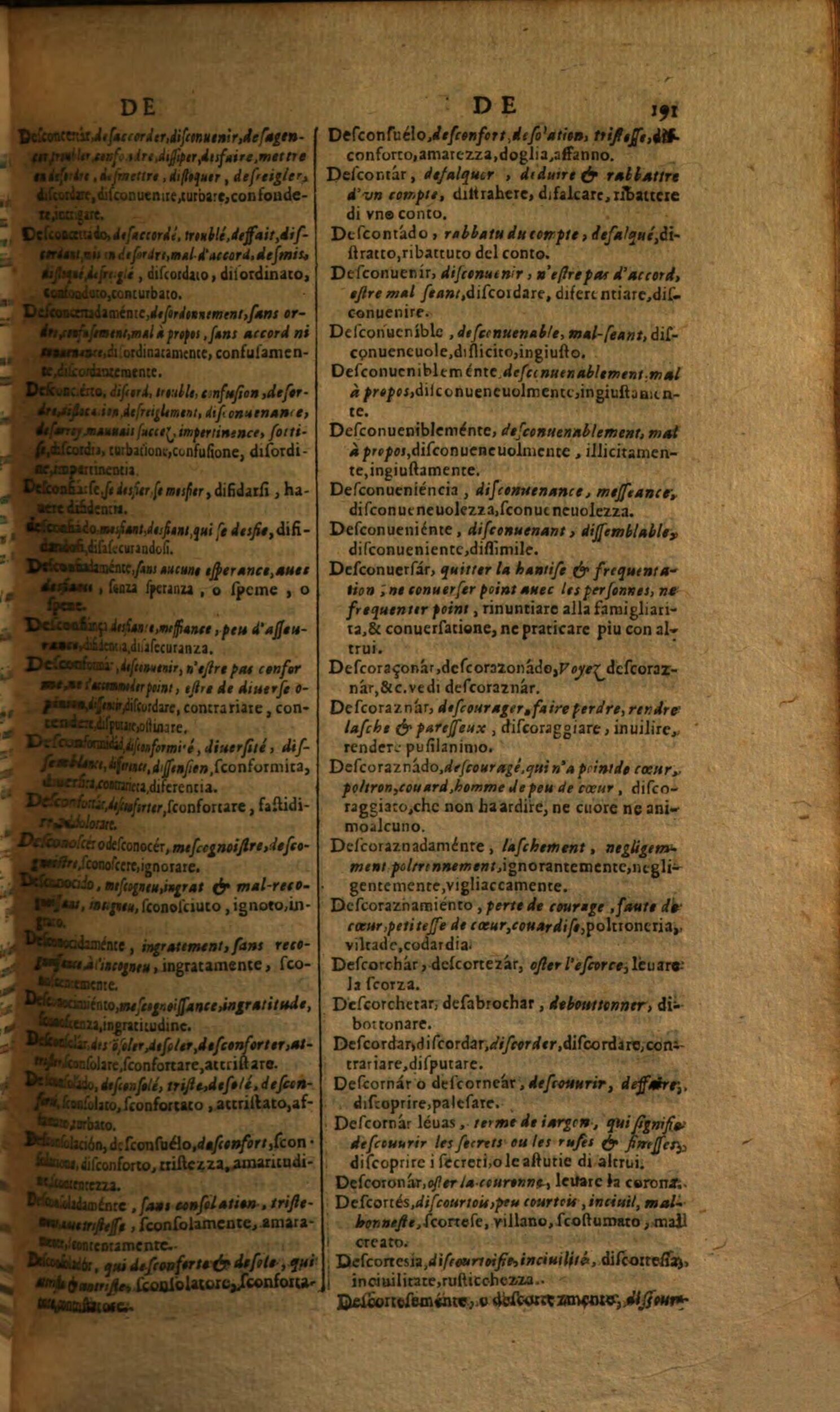 1617 - Samuel Crespin - Trésor des trois langues espagnole, française et italienne (Première partie) - Regensburg