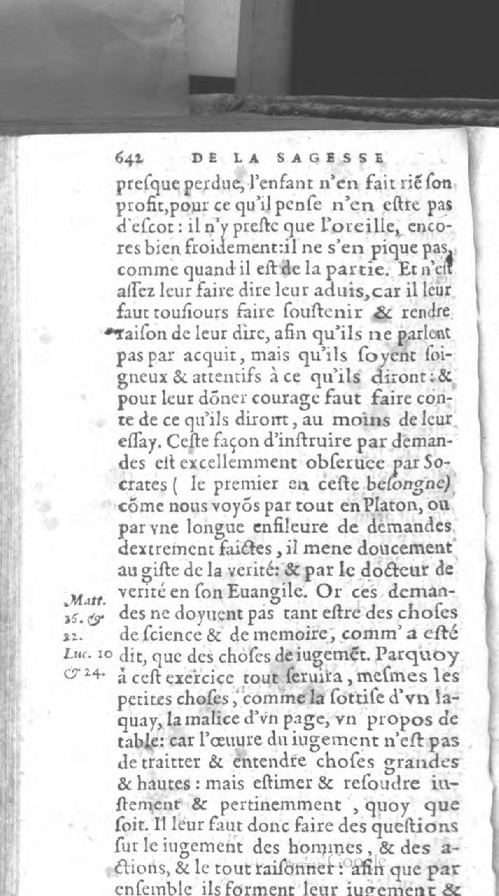 1606 - François Lefebvre - Trésor de la sagesse - BCU Lausanne