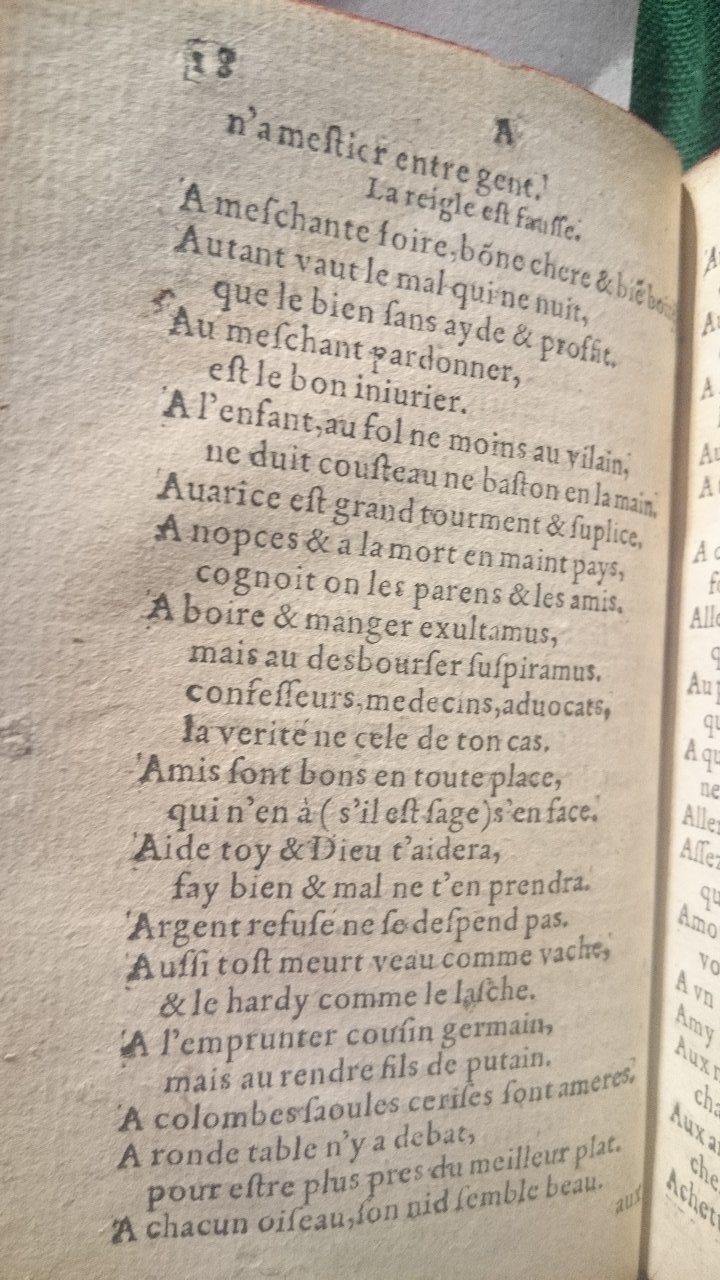 1579 - Nicolas Lescuyer - Trésor des sentences dorées - BnF
