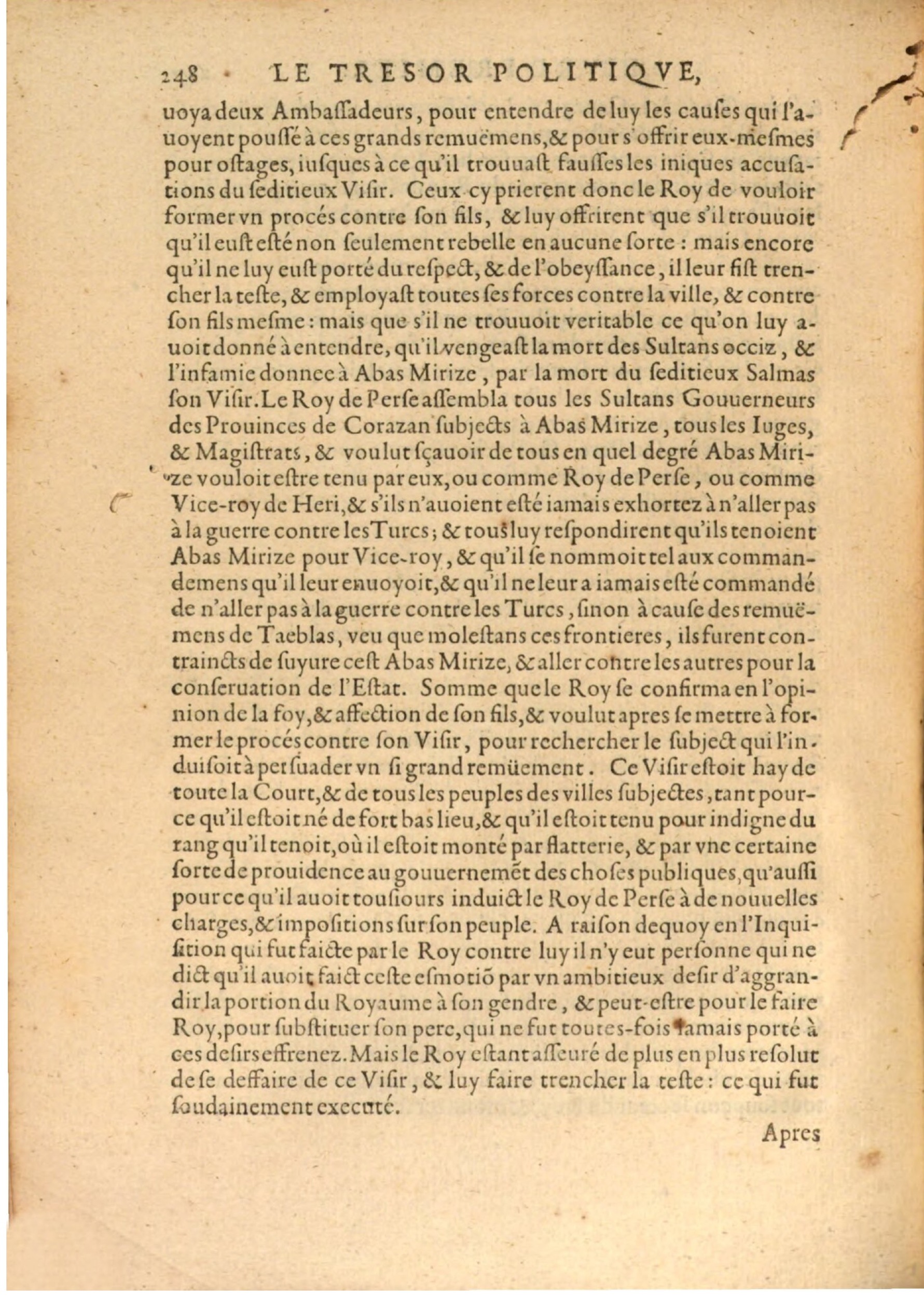 1608 - Nicolas Du Fossé - Trésor politique - BSB Munich