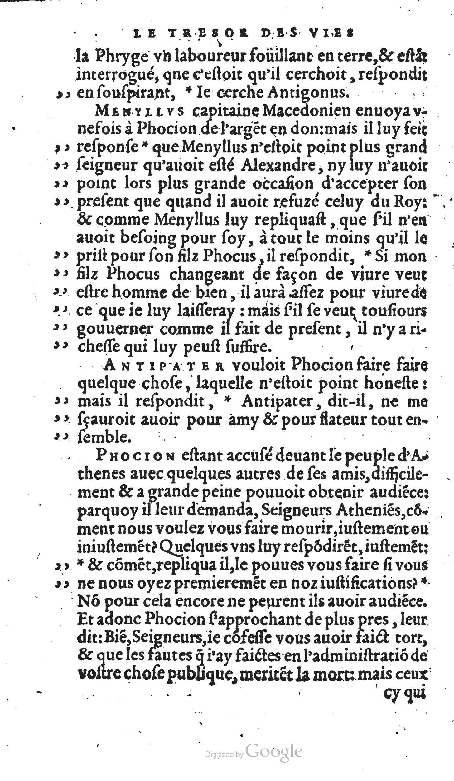 1567 - Willem Silvius - Trésor des vies de Plutarque - Anvers Musée Plantin-Moretus