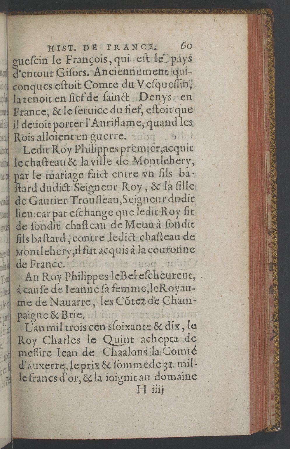 1603 - Galiot Corrozet - Trésor des histoires de France - BnF Tolbiac