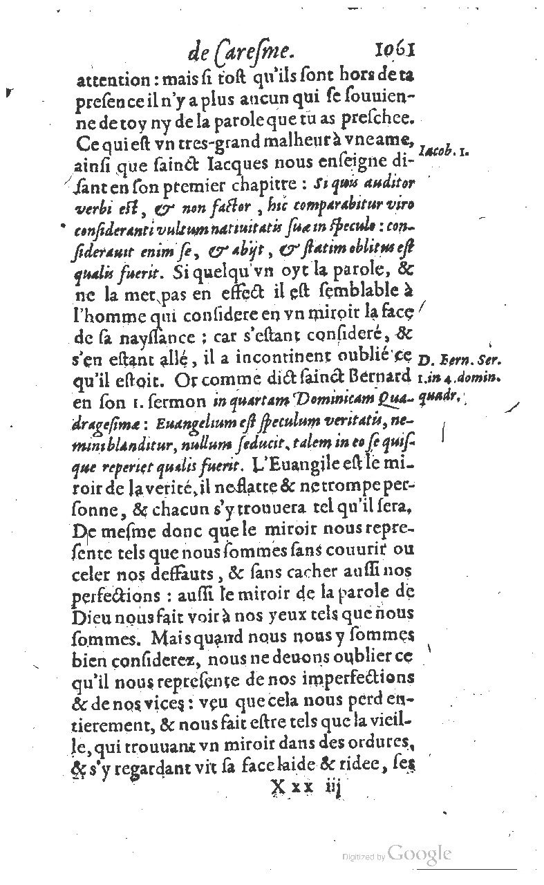 1607 - Nicolas Du Fossé - Trésor quadragésimal - T 01 - BM Lyon