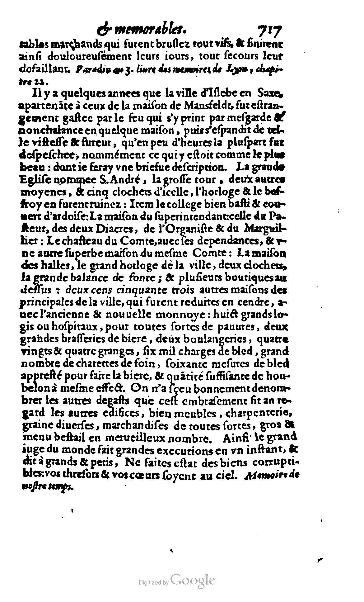 1620 - Samuel Crespin - Trésor d’histoires admirables et mémorables - BCU Lausanne