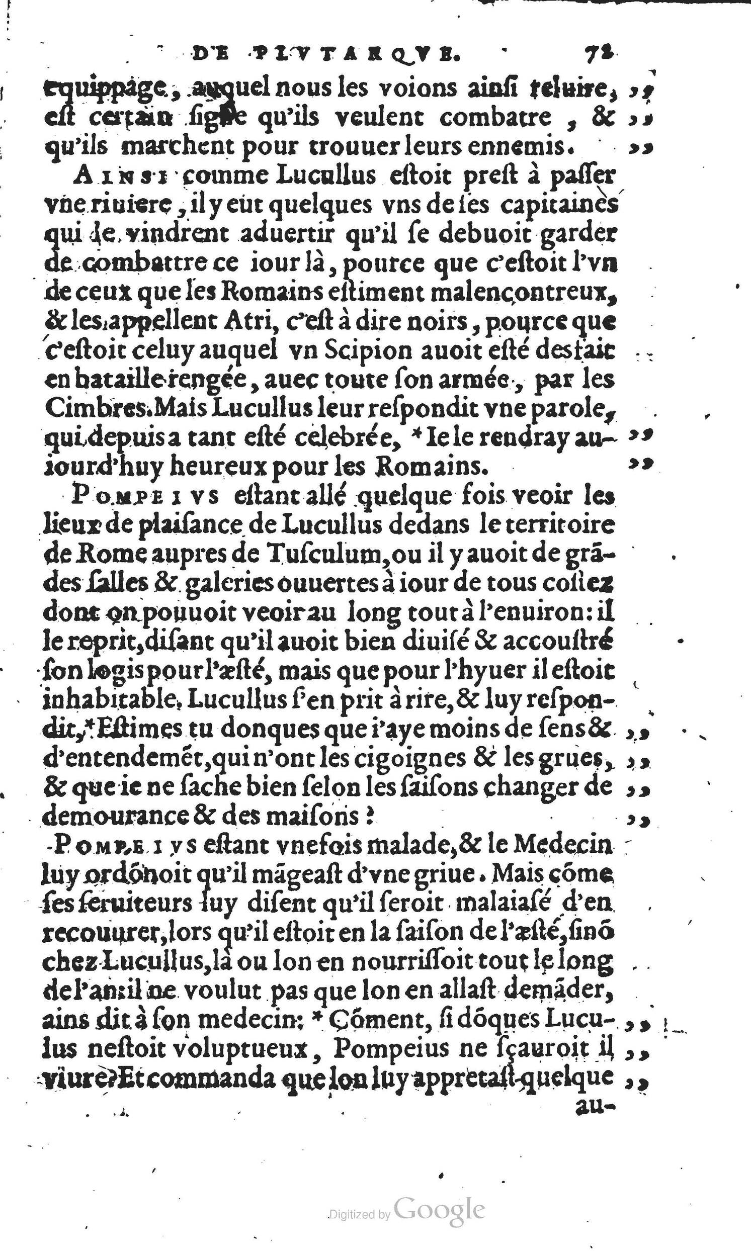 1567 - Willem Silvius - Trésor des vies de Plutarque - Anvers Musée Plantin-Moretus