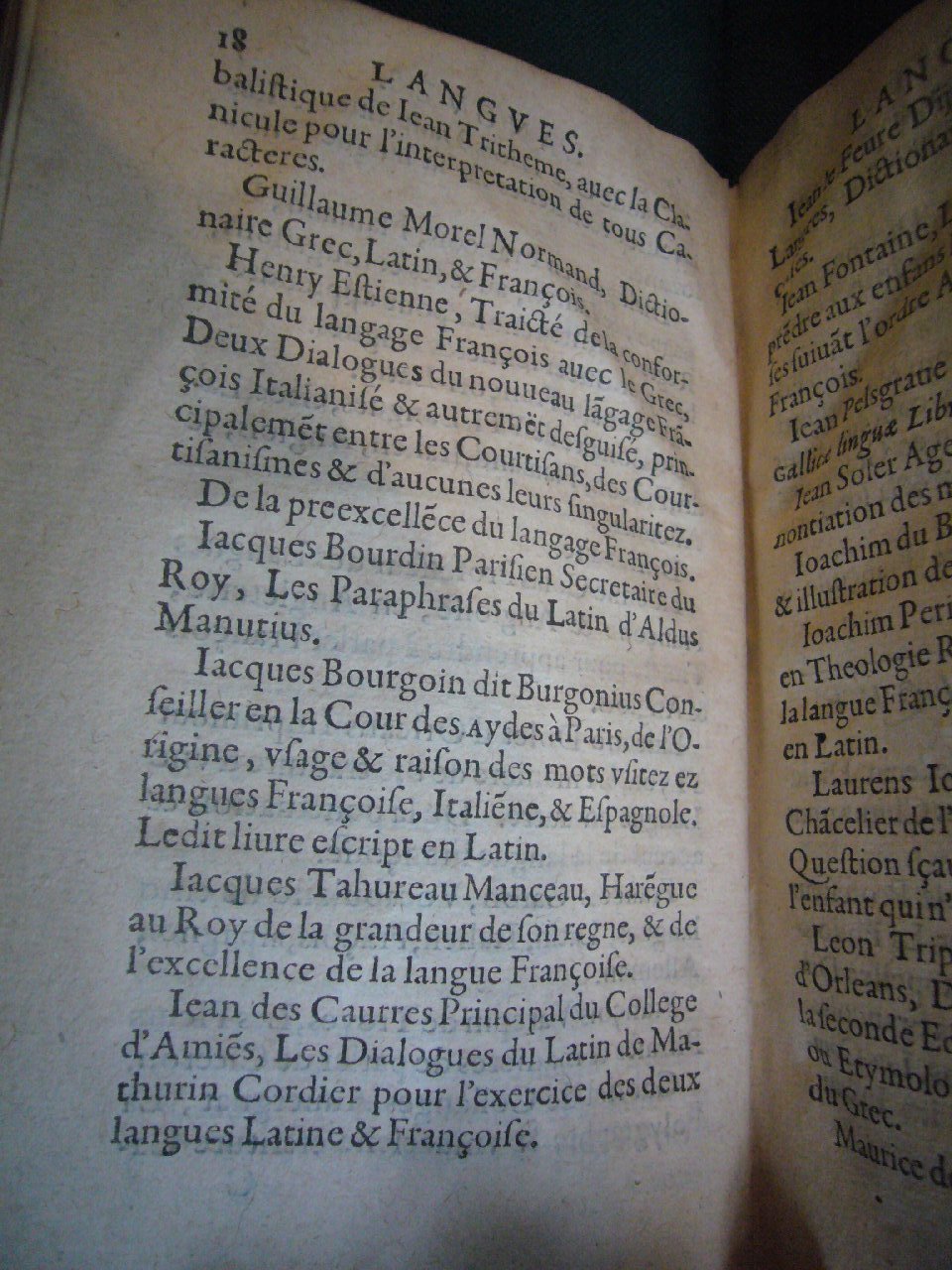 1602 - François Jacquin - Trésor des bons esprits français - BnF Arsenal