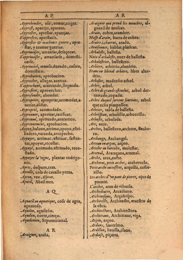 1607 - Marc Orry - Trésor des deux langues espagnole et française (Première et Seconde parties) - ÖNB Wien