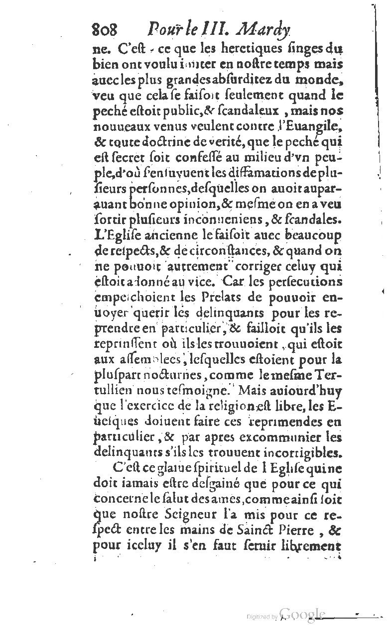 1607 - Nicolas Du Fossé - Trésor quadragésimal - T 01 - BM Lyon