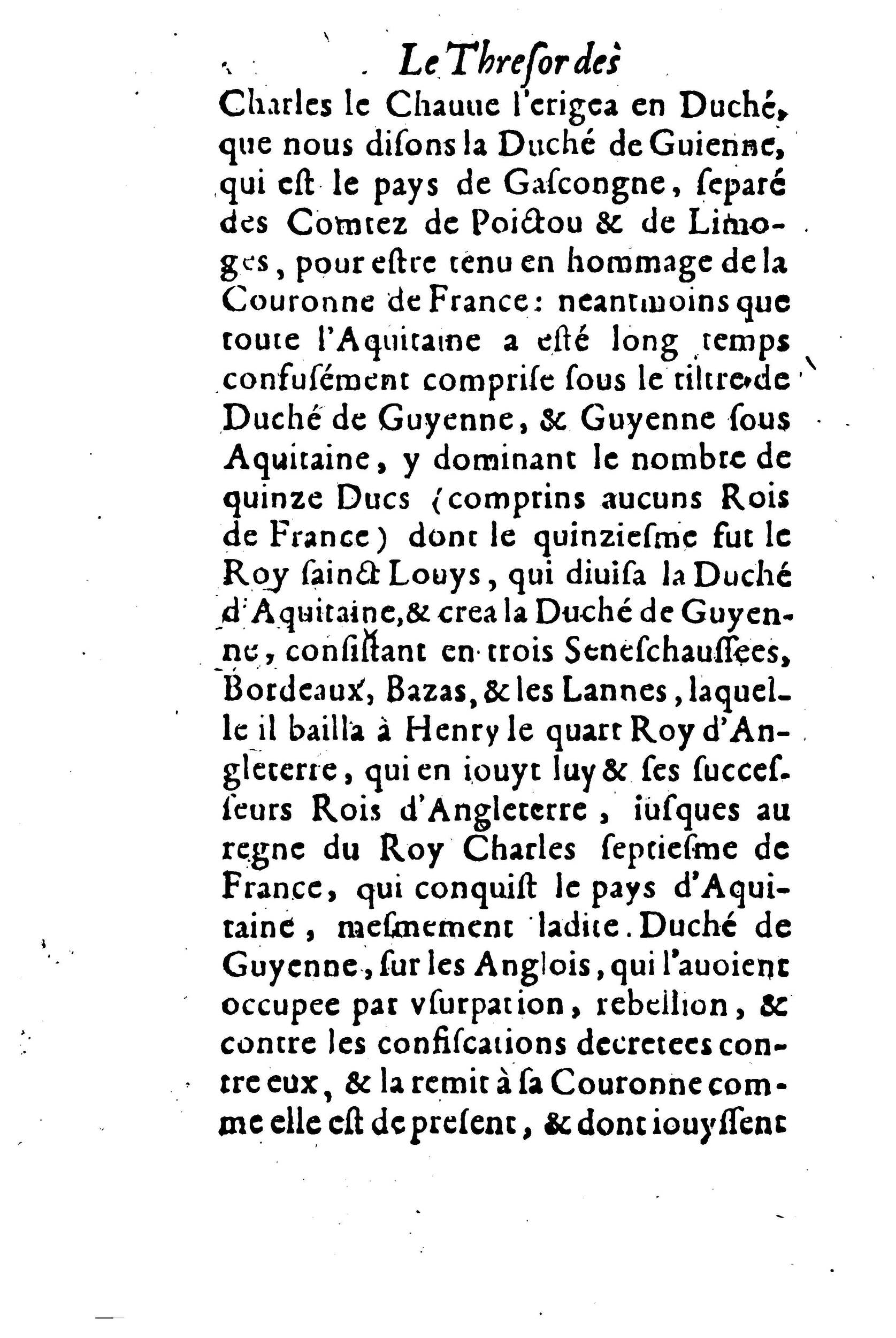 1630 - Jean Corrozet - Trésor des histoires de France - BM Lyon