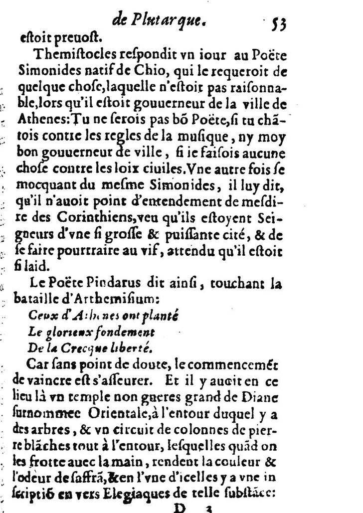 1611 - Pierre Rigaud - Trésor des vies de Plutarque - BM Lyon