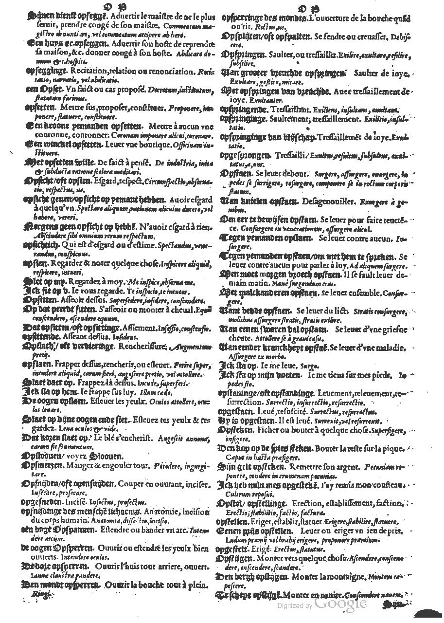 1573 - Christophe Plantin - Trésor du langage bas-allemand - BM Lyon
